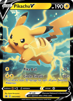 Pikachu V SWSH Black Star Promos #SWSH063