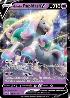 Galarian Rapidash V SWSH Black Star Promos #SWSH111
