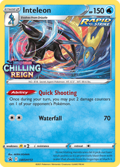 Inteleon SWSH Black Star Promos #SWSH113