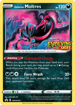 Galarian Moltres SWSH Black Star Promos #SWSH125