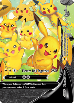 Pikachu V-UNION SWSH Black Star Promos #SWSH142
