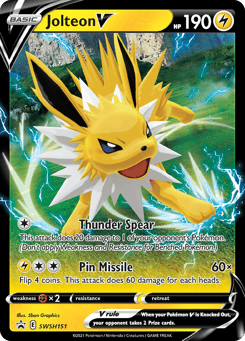 Jolteon V SWSH Black Star Promos #SWSH151