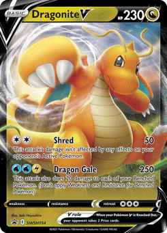 Dragonite V SWSH Black Star Promos #SWSH154
