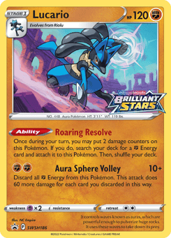 Lucario SWSH Black Star Promos #SWSH186