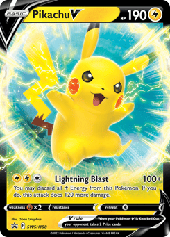 Pikachu V SWSH Black Star Promos #SWSH198