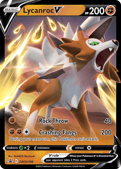 Lycanroc V SWSH Black Star Promos #SWSH199