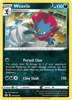 Weavile SWSH Black Star Promos #SWSH246