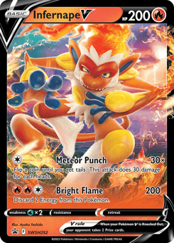 Infernape V SWSH Black Star Promos #SWSH252