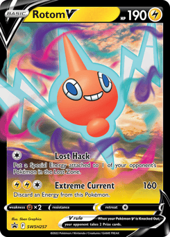 Rotom V SWSH Black Star Promos #SWSH257
