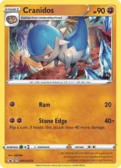 Cranidos SWSH Black Star Promos #SWSH274