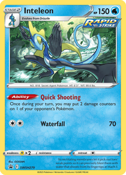 Inteleon SWSH Black Star Promos #SWSH279