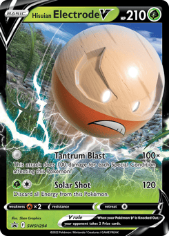 Hisuian Electrode V SWSH Black Star Promos #SWSH294