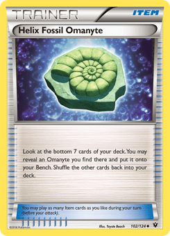 Helix Fossil Omanyte Fates Collide #102