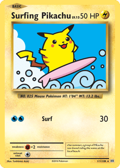 Surfing Pikachu Evolutions #111