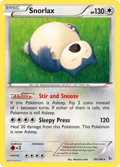 Snorlax Flashfire #80