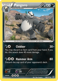 Pangoro Furious Fists #68