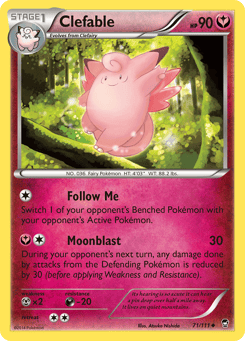 Clefable Furious Fists #71