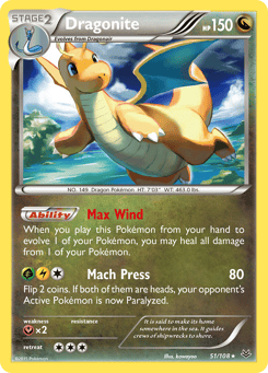 Dragonite Roaring Skies #51
