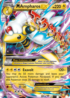M Ampharos-EX Ancient Origins #28