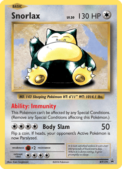 Snorlax XY Black Star Promos #XY179