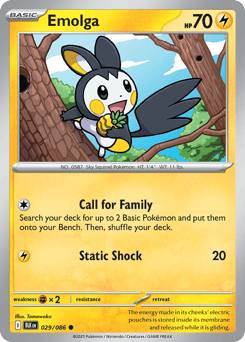 Emolga Black Bolt #29